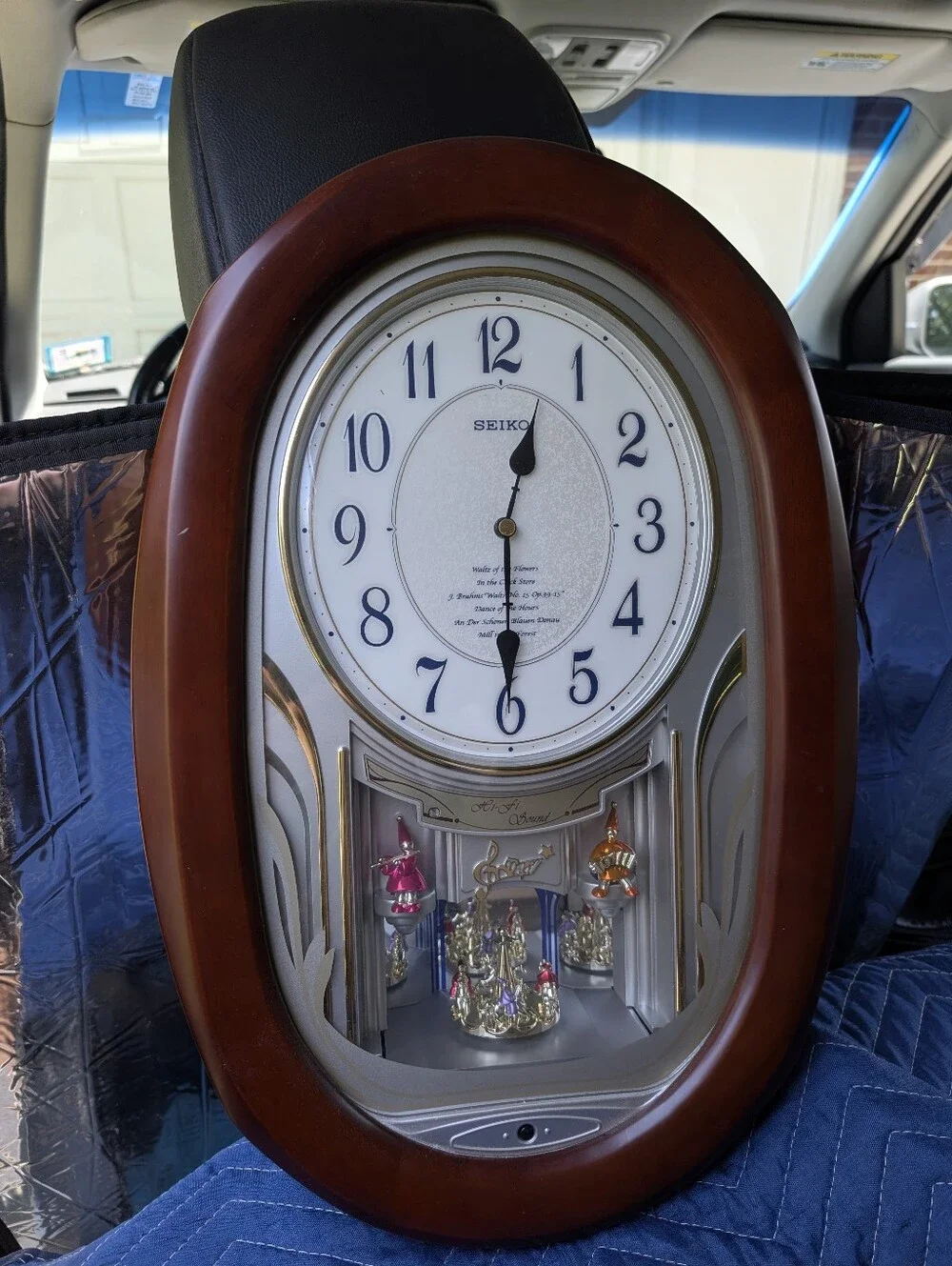Vintage Seiko Melodies In Motion Wall Clock QXM133BRH Hi-Fi Sound, Tested Works